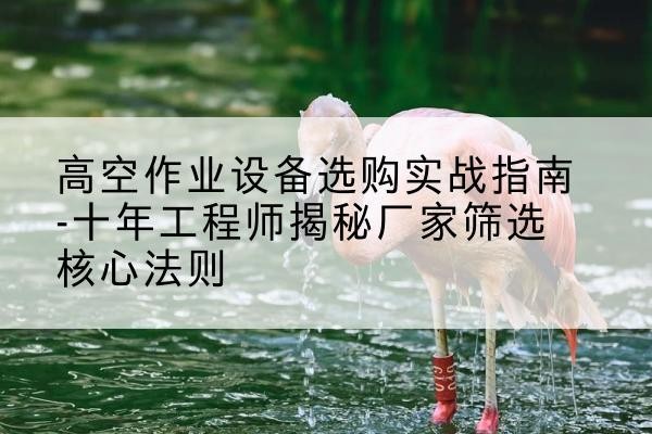 柳北剪叉式升降机厂家-高空作业设备选购实战指南-十年工程师揭秘厂家筛选核心法则